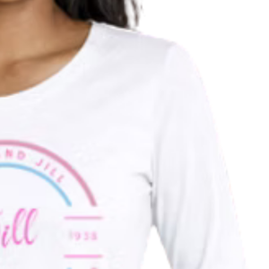 เสื้อยืดแขนยาวสีขาวสำหรับผู้หญิง ลายตัวอักษรสำหรับครอบครัว สวมใส่สบายๆ ในชีวิตประจำวัน สไตล์สตรีทแวร์ - Product Image 4