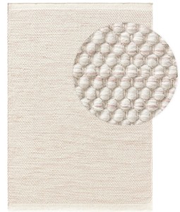 Tapis Dhurrie Kilim en laine tissé à la main – Motif géométrique, tapis de sol indien • Tapis Kilim en laine tissé à la main, écologique et durable - Product Image 1