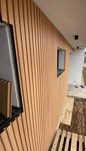 Panneaux muraux décoratifs en composite bois-plastique résistant aux intempéries, adaptés à l'intérieur, à l'extérieur et aux clôtures, taille 220x26mm - Product Image 6