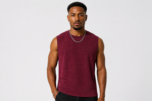 Camisetas sin Mangas de Alta Calidad, Camiseta Deportiva, Transpirable, Elástica, de Algodón, Corte Holgado, para Hombre - Product Image 2