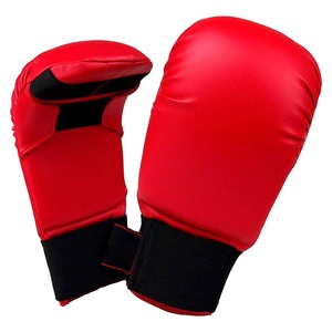 Gants de karaté en cuir et mitaines souples en PU avec logo personnalisé - Protège-mains approuvés WKF pour l'entraînement aux arts martiaux - Product Image 6