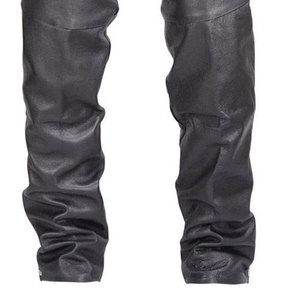 Polainas de equitación para hombre con panel elástico, de cuero genuino transpirable, en venta a bajo precio. - Product Image 4