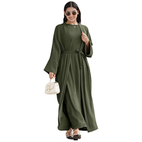 Abaya élégante pour femme musulmane, grande taille, décontractée, stylée, modeste, respirante, longueur ras du sol, pour le quotidien et les occasions spéciales
