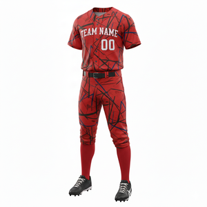 Uniforme de Béisbol Personalizable de Poliéster de Secado Rápido y Transpirable, Jersey y Pantalón, Ropa Deportiva Sublimada Estampada de Alta Calidad - Product Image 1