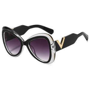 New European American <b>Sunglasses</b> Women V Small Frame <b>Square</b> UV400 Comfortable Full Rim Butterfly Fashion Trend Cross-Border - Product Image 3