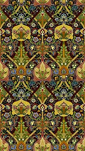 Multicolor Traditional Persian Mosaic Grid Printed Lightweight Polyester Organza <b>Fabric</b> Anti-Bacterial Eco-Friendly Tents - Product Image 5