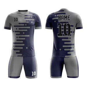 Uniforme de Fútbol Personalizado de Talla Grande, Nuevo Diseño, Transpirable, Conjunto de Camiseta de Fútbol de Poliéster, Impresión Sublimada, Ropa Deportiva al por Mayor, OEM, ODM - Product Image 2