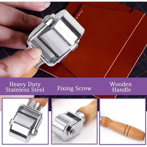 Kit Assortito di Rulli per Cuciture in Pelle da 26mm, Resistente, per Lavorazione del Cuoio, 1 Pezzo - Product Image 3