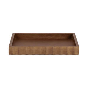 Juego de bandejas decorativas redondas de madera estilo Art Deco moderno de lujo, bandeja deslizante para servir café en la mesa - Product Image 5