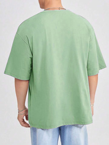 เสื้อยืดคอตตอนแท้คุณภาพสูงทรงดรอปไหล่ สไตล์วินเทจ สีซีดจางแบบซันเฟด  ไซส์ใหญ่พิเศษ น้ำหนักมาก รับสกรีนโลโก้ตามสั่ง - Product Image 2