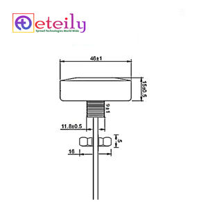 Antena de montaje de tornillo 4G LTE, con Cable RG174 + conector SMA macho ST (46MM), hecha en la India - Product Image 3