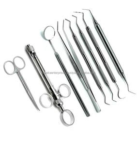 Meilleures ventes Ensemble d'examen dentaire manuel en acier inoxydable OEM 8 pièces Outils d'hygiène buccale réutilisables à usage professionnel polyvalent - Product Image 3