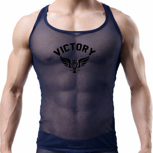 Camiseta sin mangas de malla transpirable para hombre, ideal para gimnasio, culturismo, entrenamiento y fitness. - Product Image 5