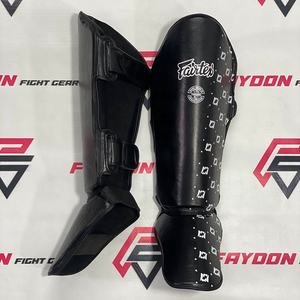 Último Modelo de Equipo de Protección para Entrenamiento de Kickboxing, Protectores de Tibia Fairtex Rosas, Logotipo Personalizado, Protectores de Pierna de Cuero Profesionales para Muay Thai - Product Image 6