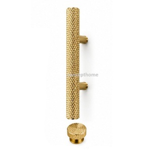 Brass Cabinet Handle with Cylindrical Knob for Storage and Closet Furniture Hardware Durable Design - Product Image 3