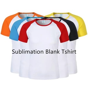 Sublimation Blank <b>Polyester</b> <b>Tshirt</b> O-Neck Short Sleeve Summer Ladies Men's Unisex Casual for Design Customize Photo or Logo - Product Image 2