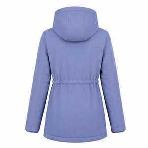 Parka coupe-vent haut de gamme pour femme avec poignets ajustables, doublure intérieure douce, tissu imperméable et designs tendance - Product Image 2