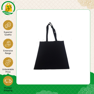 Indian Supplier Selling High Quality Black <b>Canvas</b> <b>Tote</b> Bag for Women Long Handle Self-Handle Shopping Bag for Sale - Product Image 4