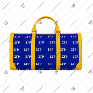 Sac de voyage en toile pour sororité grecque Sigma Gamma Rho, personnalisable avec logo, grande capacité, sac de sport et de week-end, fabricant OEM - Product Image 2