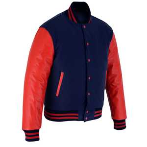 Vestes universitaires en cuir/laine, style personnalisé, très demandées, en vente en ligne à prix réduit. - Product Image 3