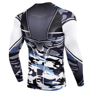 Service OEM, qualité supérieure, rashguards MMA de couleur unie, respirants, écologiques, légers, manches longues, utilisation en extérieur - Product Image 3