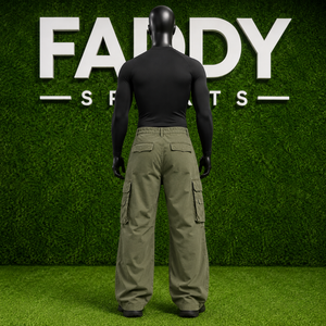 Premium Men's Loose Fit Multi-Pocket Tactical <b>Cargo</b> Pants Cotton Twill Casual Streetwear Wide Leg Outdoor Work Trousers for Men - Product Image 3