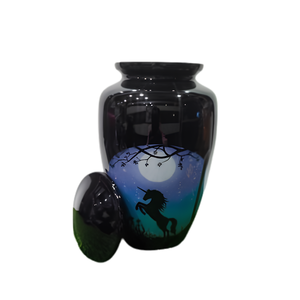 Urne funéraire pour cendres humaines en forme de cheval |   Souvenir commémoratif équestre Moonlight |   Urne funéraire pour adultes |   Tribute commémoratif - Product Image 1