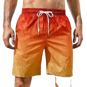 2025 Short de bain d'été à séchage rapide pour hommes Maillot de bain à motif solide avec poches latérales et maillot de bain à doublure en maille - Product Image 6