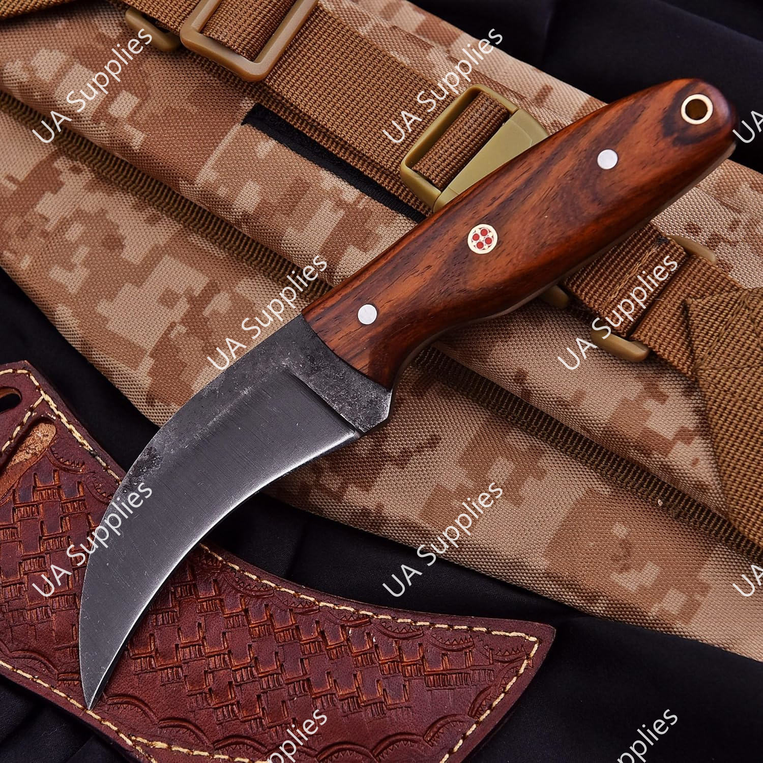 Acero al Carbono y Palo de Rosa