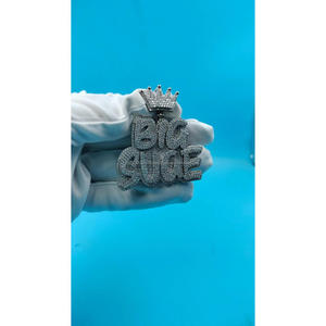 Custom Crown " BIG SUGE " Pendant <b>Iced</b> <b>Out</b> Lab Grown Diamond Hip Hop Necklace Luxury Bling <b>Chain</b> - Product Image 1