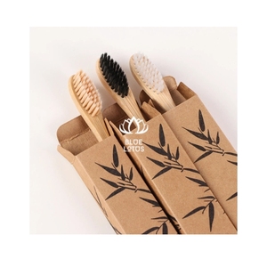 Brosse à dents en bambou, choix populaire, pour un nettoyage quotidien en profondeur et un gommage doux des surfaces, outil utilitaire de qualité supérieure en bambou pur. - Product Image 1