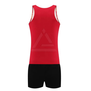 Tenue de course sur piste personnalisée pour hommes, respirante, avec short de sport, vêtements de sport haut de gamme pour les événements de relais de sprint - Product Image 2