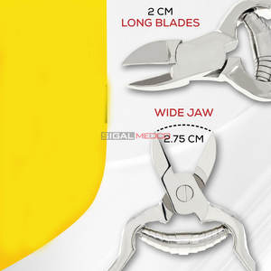 Coupe-ongles robuste en acier inoxydable pour ongles épais, professionnel, manucure pédicure, double ressort, super tranchant, pour bébé - Product Image 4