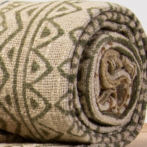 Bloque impreso hecho a mano Premium y suave algodón tiro ecológico ligero tradicional sofá mantas para decorativo - Product Image 4