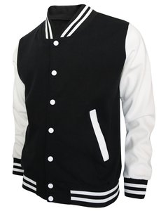 Button Streetwear Fashion Wholesale Supplier Letterman <b>Jacket</b> <b>Leather</b> Sleeve Varsity Coat Lightweight Fashion Letterman <b>Jacket</b> - Product Image 1