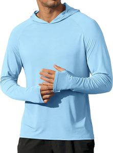 Sudadera con Capucha para Hombre 2026, Manga Larga, Secado Rápido, Color Sólido, Informal, Tejida en Poliéster, Corte Regular, para Verano - Product Image 5