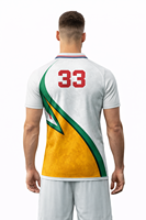 Chemises décontractées pour hommes à sublimation réglable, motifs entièrement personnalisés, toile respirante de haute qualité pour T-shirt