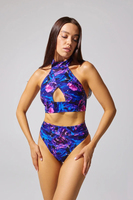 Haut de performance pour femme à col montant, en tissu extensible léger et respirant, pour la pole dance et l'entraînement, collection 2026, service OEM