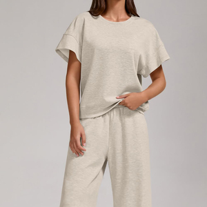 Conjunto de Verano Personalizado para Mujer, Chaqueta Corta de Manga Larga y Pantalones Cortos de Nailon, Traje Deportivo de Poliéster de 2 Piezas - Product Image 6
