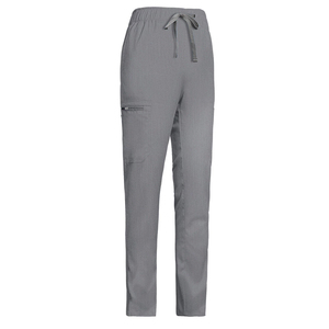 Pantalon de travail médical uni de haute qualité, coupe droite, taille élastique, grande taille, multi-poches, tricoté, pour salon de beauté - Product Image 5