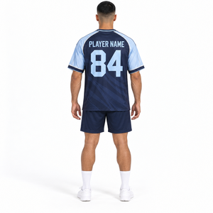 Camiseta de Fútbol Personalizada Transpirable de Manga Corta para Adultos - Uniforme de Fútbol Unisex de Alta Calidad 100% Poliéster para Uso Diario - Product Image 3