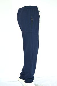 Pantalon évasé bleu marine pour femme, taille élastique, en polyester/coton French Terry, fournisseur OEM en gros, mode streetwear, vêtements de sport - Product Image 5