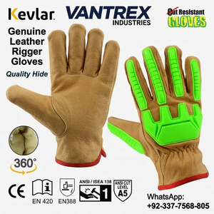 Gants de protection anti-choc pour conducteur, en cuir de chèvre TPR, pour usage quotidien, avec protection maximale et pouce Keystone - Product Image 5