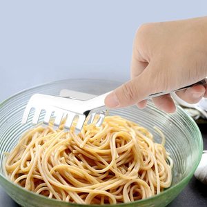 Accessoires de cuisine en acier inoxydable de haute qualité, pince à spaghetti, pince à salade, pince de service pour barbecue, passe au lave-vaisselle, antidérapante - Product Image 4