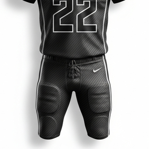 ชุดยูนิฟอร์มอเมริกันฟุตบอลสั่งทำจากโรงงานโดยตรง แบบซับลิเมชั่นสำหรับทีม ผ้าโพลีเอสเตอร์เนื้อหนา ชุดแข่งขันครบชุด - Product Image 2