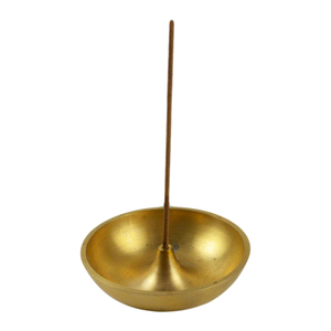 Porte-encens en laiton brillant pour la décoration intérieure, brûleur d'encens en laiton pour la maison, design pour bâtonnets d'encens aux parfums naturels - Product Image 3