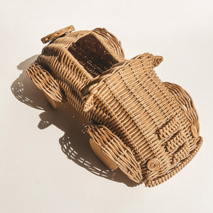 On trend natural rattan <b>cars</b> small size baby play toy <b>car</b> great quality handcrafted kids toys - Product Image 1