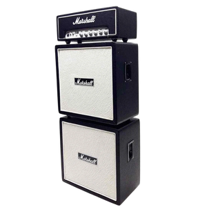 ลำโพงแอมพลิฟายเออร์ขนาดเล็กตกแต่ง 11.2 นิ้ว รุ่น Marshall 3 ตู้สีขาวหิมะ ทำด้วยไม้ทำมือ - Product Image 1