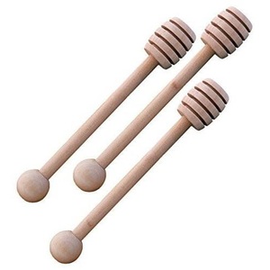 Wooden Long Handle Reusable Rustic Style <b>For</b> Drizzling Honey Syrup <b>Jam</b> Food Desserts Bottle Use Eco Friendly - Product Image 3