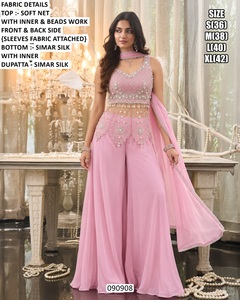 Salwar Kameez Bandhani violet avec broderie, longueur au sol, coupe classique, tenue traditionnelle pour femme, séchage rapide, mariage 090910 - Product Image 3